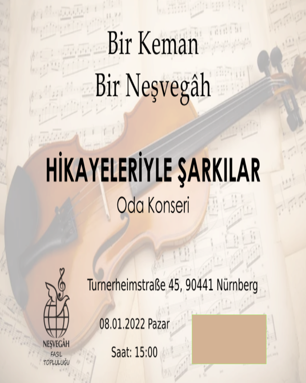 Nevâ-yı Aşk Konseri afişi