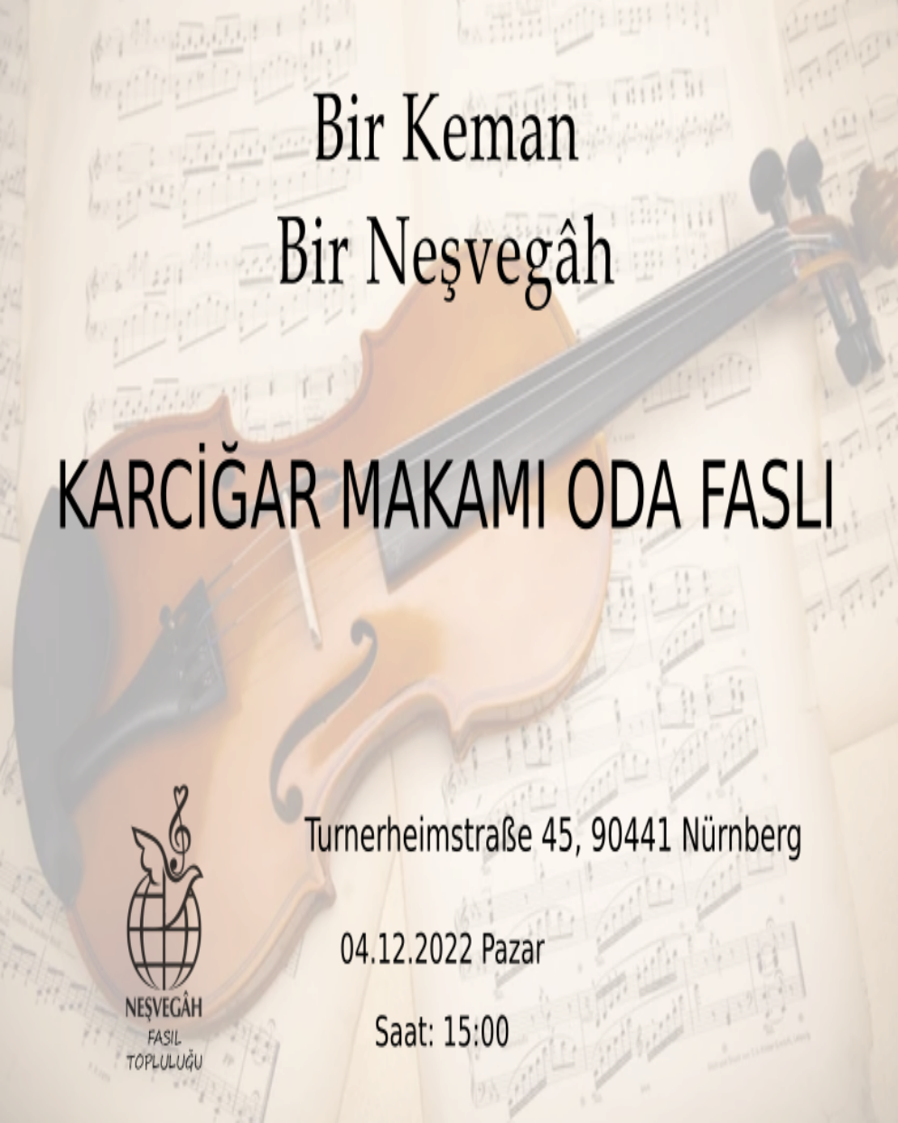 Nevâ-yı Aşk Konseri afişi